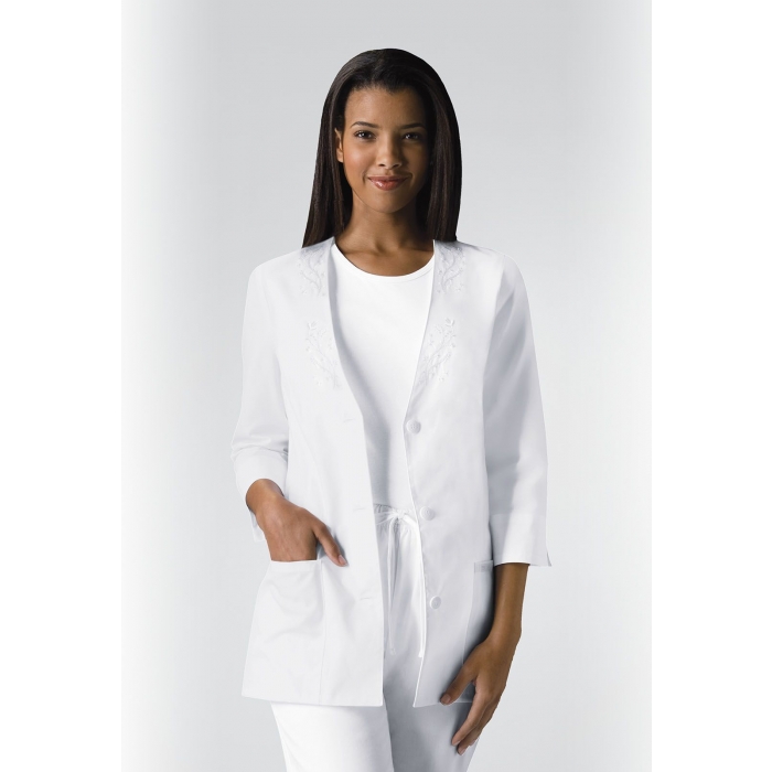 Details about   Women's Crest Designer Scrubs w/ 3M Scotchgard XS Long Sleeve Cardigan 